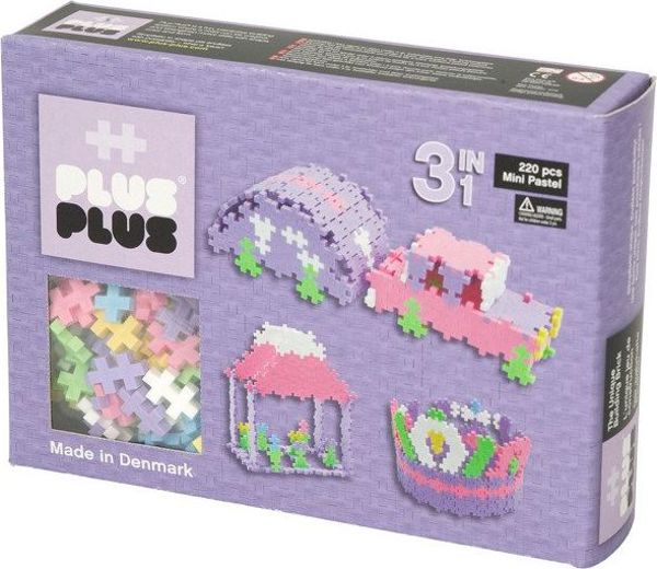 Plus-Plus Mini Pastel 3σε1 Σετ Κατασκευών, 220 Κομμάτια, 5+ Ετών