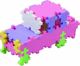 Plus-Plus Mini Pastel 3σε1 Σετ Κατασκευών, 220 Κομμάτια, 5+ Ετών