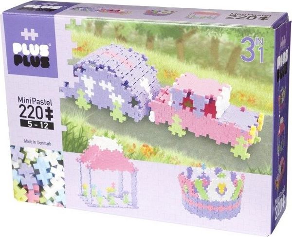 Plus-Plus Mini Pastel 3σε1 Σετ Κατασκευών, 220 Κομμάτια, 5+ Ετών
