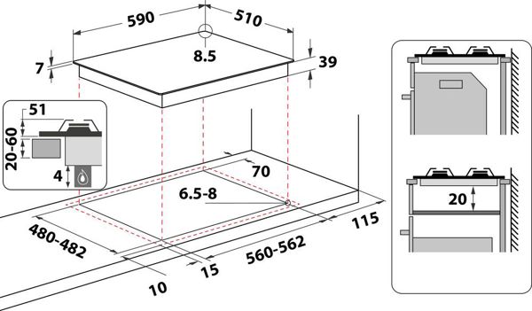 Εστία Whirlpool AKWL 628/IXL
