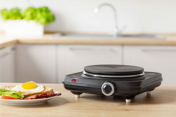Sencor SCP 1504BK-EUE4 Φορητή Ηλεκτρική Εστία, 1500W, Διάμετρος 18cm, Μαύρη