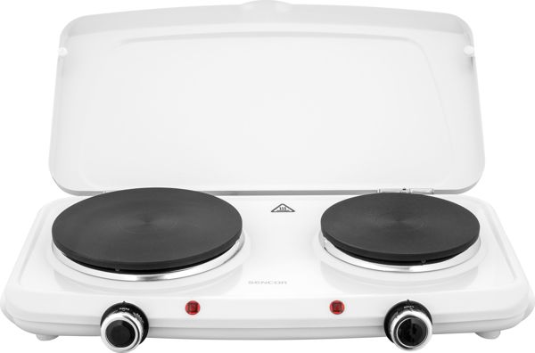 Sencor SCP 2271WH-EUE4 Διπλή Εστία Μαγειρέματος, 2500W, Λευκή, 18 & 15cm