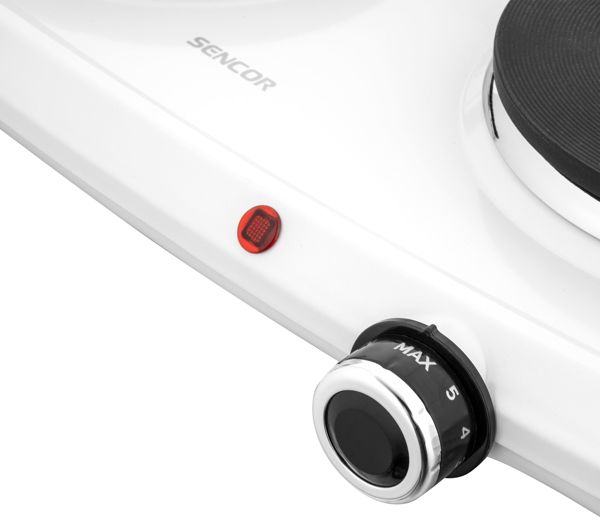 Sencor SCP 2271WH-EUE4 Διπλή Εστία Μαγειρέματος, 2500W, Λευκή, 18 & 15cm