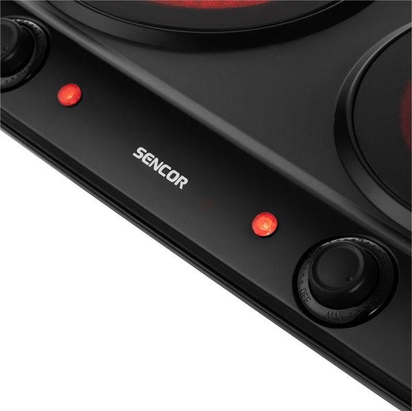 Sencor SCP 2263BK Διπλή Κεραμική Εστία 2500W, Μαύρη
