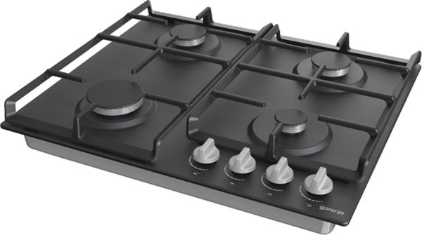Gorenje G641EXB Εστία Υγραερίου 4 Εστιών, 60cm, Inox