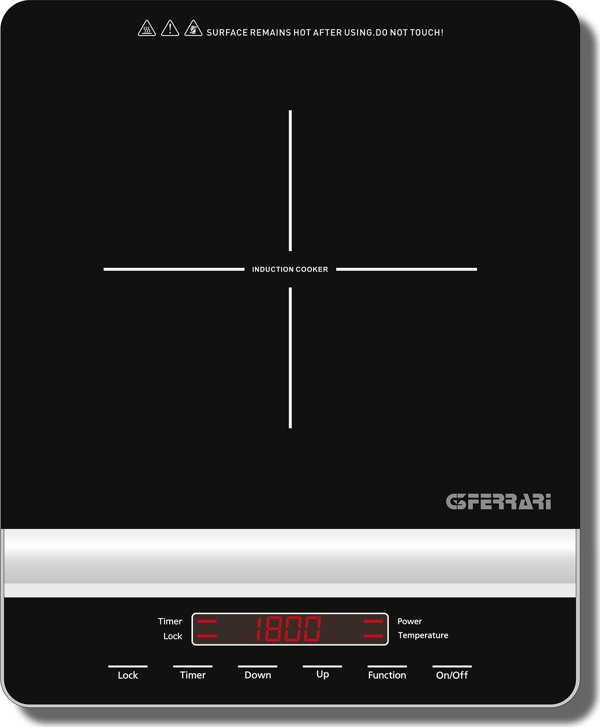 G3Ferrari G10137 Επαγωγική Εστία, 1800W, Ψηφιακή Οθόνη, Μαύρη