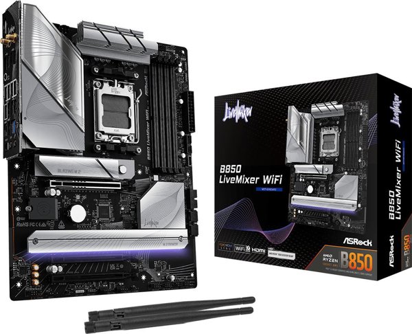 ASRock B850 LIVEMIXER WIFI Μητρική Πλακέτα (Motherboard) με Υποστήριξη Wi-Fi