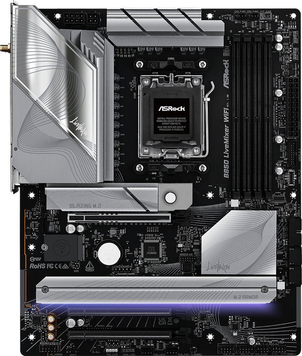 ASRock B850 LIVEMIXER WIFI Μητρική Πλακέτα (Motherboard) με Υποστήριξη Wi-Fi