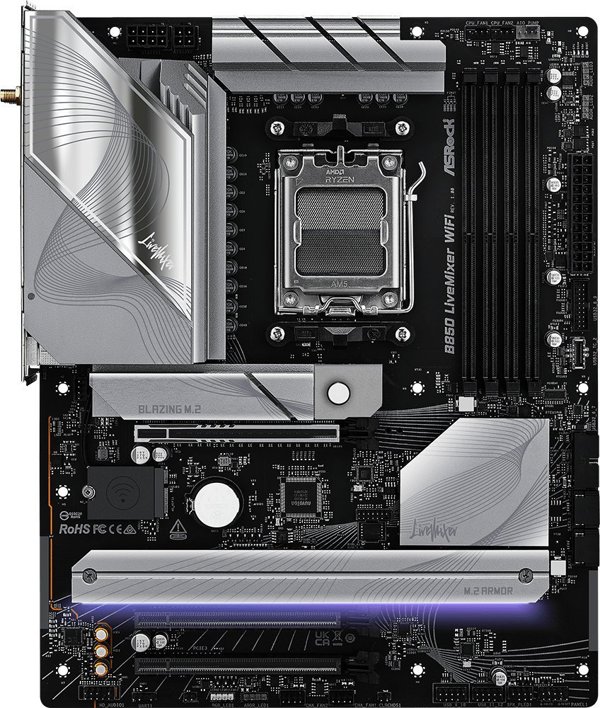 ASRock B850 LIVEMIXER WIFI Μητρική Πλακέτα (Motherboard) με Υποστήριξη Wi-Fi