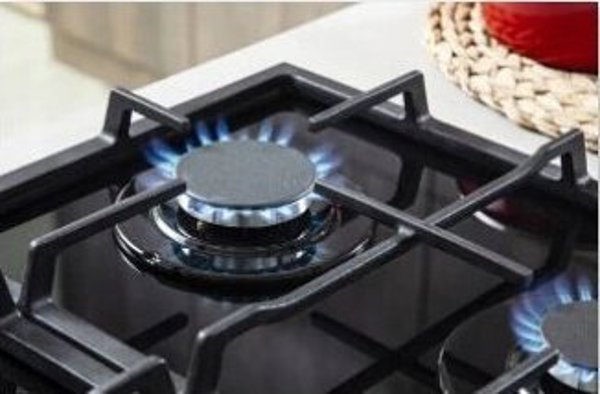Εστία Αερίου Amica PGCD6111ApFB 60cm με 4 Εστίες, Μαύρο Κρύσταλλο