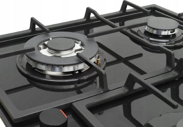 Εστία Αερίου Amica PGCD6111ApFB 60cm με 4 Εστίες, Μαύρο Κρύσταλλο