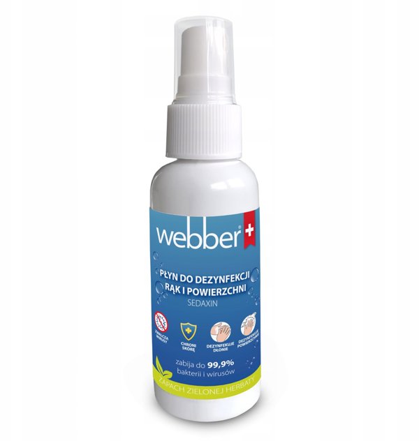 Plyn do dezynfekcji rak spray Webber 50ml