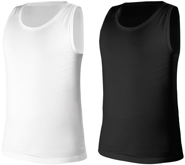 Φανελάκι 2-pack, λευκό, μαύρο, μέγεθος M