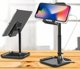 Techly Ρυθμιζόμενη Βάση Γραφείου για Smartphone και Tablet, Αναδιπλούμενη Στήριξη