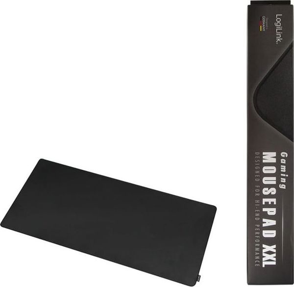 LogiLink Mouse Pad XXL, Gaming Επιφάνεια Ποντικιού 44x44cm, Αντιολισθητική με Ραμμένες Άκρες, Μαύρο