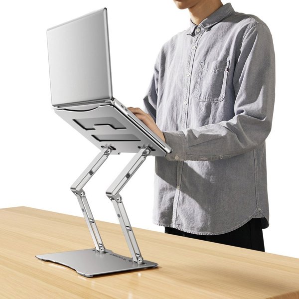 Podstawka pod laptopa Wozinsky WRS-CPY75DSS aluminiowa - srebrna