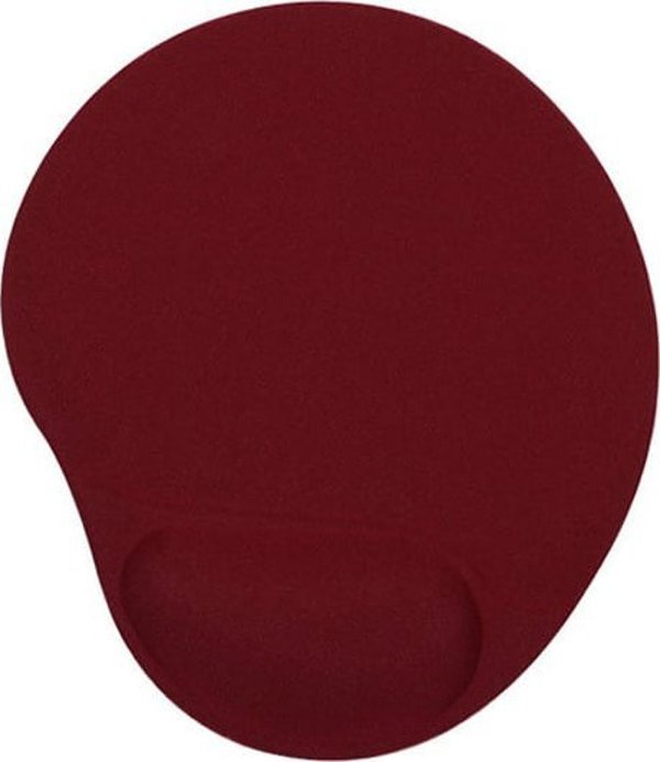Powerton Εργονομικό Mouse Pad με Τζελ, Κόκκινο Κρασί