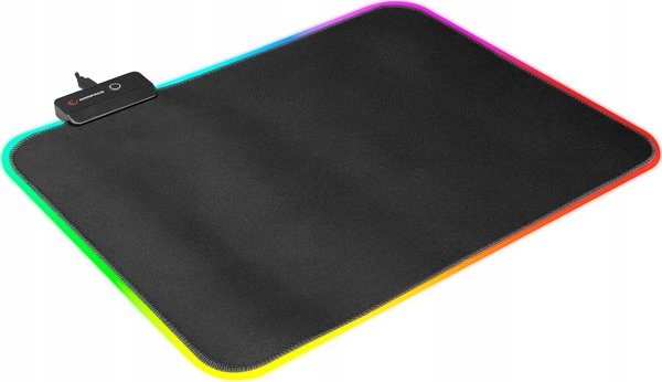 Rampage MP-21 gaming mouse pad 25x33cm RGB μαύρο