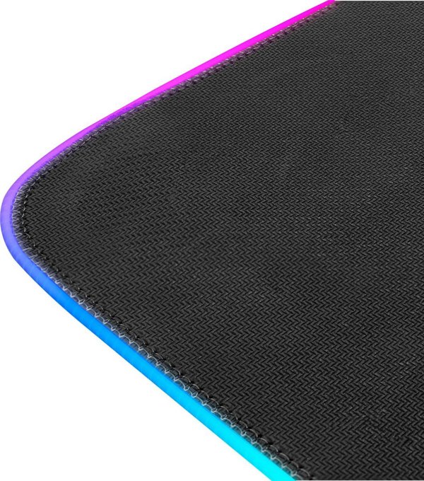 Rampage MP-21 gaming mouse pad 25x33cm RGB μαύρο