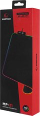 Rampage MP-21 gaming mouse pad 25x33cm RGB μαύρο