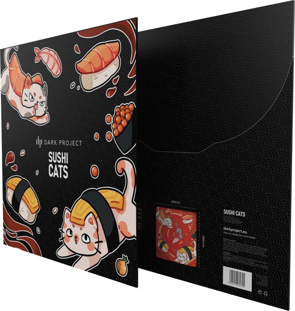 Podkladka Dark Project Sushi Cats Pro L