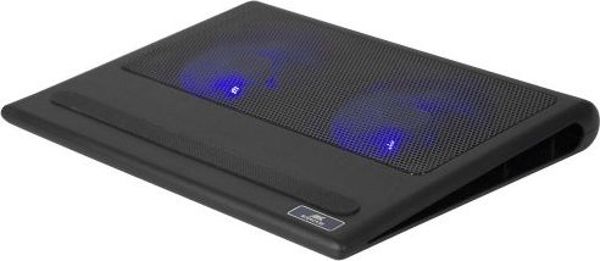 RivaCase 5557 Βάση Ψύξης Laptop έως 17.3", με 2 Αθόρυβους Ανεμιστήρες & 2 Θύρες USB, Μαύρη