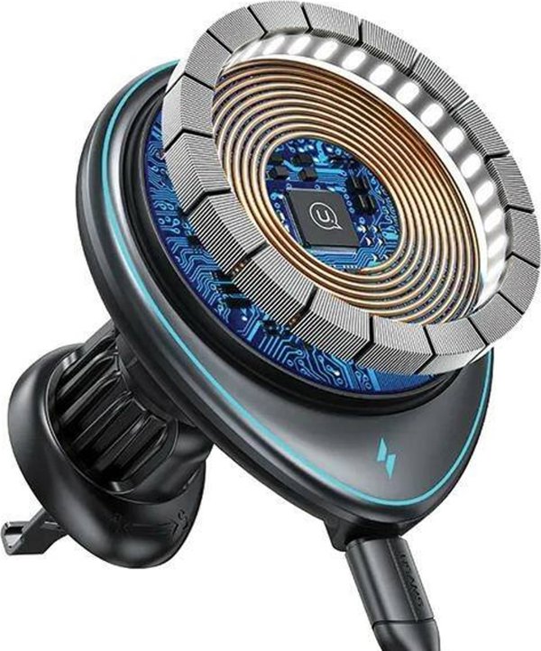 Βάση USAMS USAMS Επαγωγική βάση στήριξης US-CD222 15W για αεραγωγό αυτοκινήτου μαύρο/black CD222ZJ01