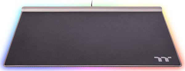 Thermaltake Argent MP1 RGB Gaming Mouse Pad, Σκληρή Επιφάνεια Αλουμινίου, 359x254mm, Μαύρο