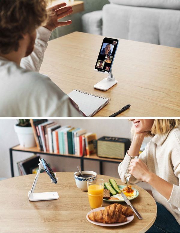 Ugreen LP373 Αναδιπλούμενη Βάση Στήριξης για Smartphone και Tablet, Λευκή