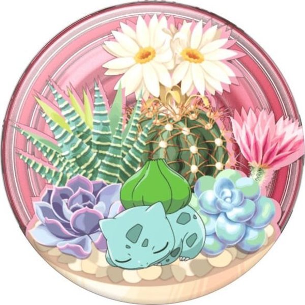 PopSockets Βάση Κινητού Bulbasaur Terrarium - PopGrip 2ης Γενιάς