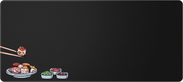 Podkladka Dark Project Sushi Cats Dark XL