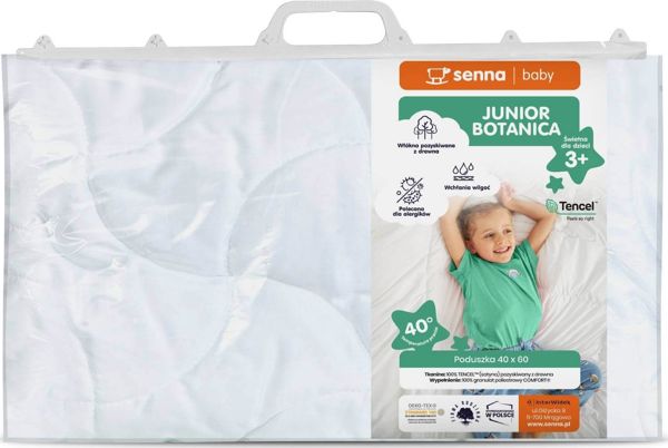 Junior Baby Senna Μαξιλάρι Ύπνου Botanica 40x60cm, Tencel Lyocell, Υποαλλεργικό