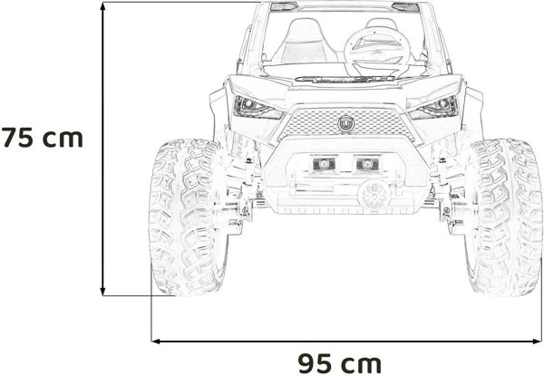 Pojazd Buggy Clash STRONG 4x4 Czerwony