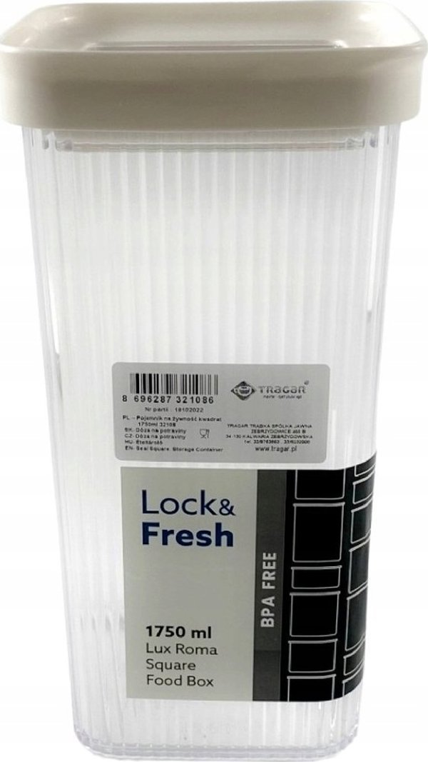 Katex Τετράγωνο Δοχείο Τροφίμων Line Plus 1750ml