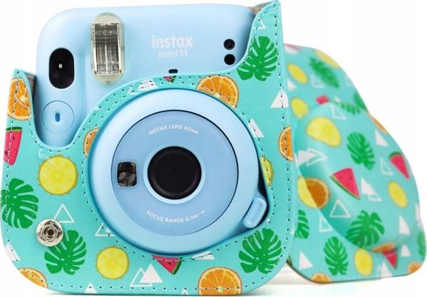 LoveInstant Θήκη Fujifilm Instax Mini 11, Οικολογικό Δέρμα, Καρπούζια