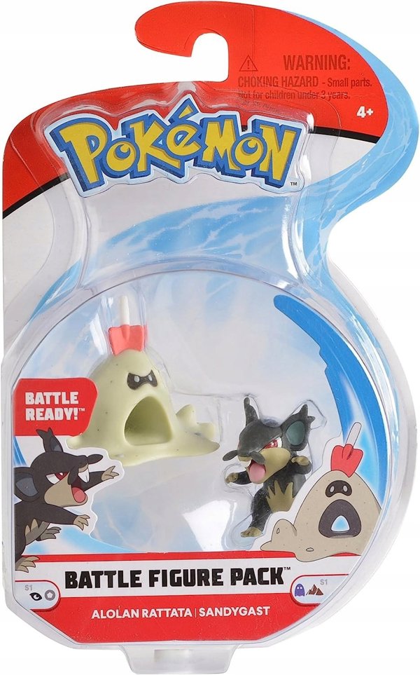 Pokemon Zestaw Figur Rattata i Sandygast
