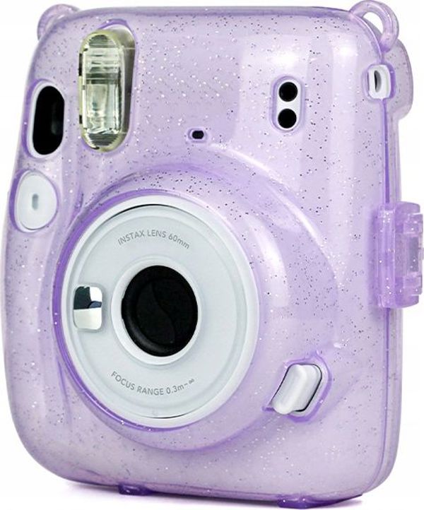 Pokrowiec LoveInstant Θήκη Προστασίας για Fujifilm Instax Mini 11 Μωβ Με Γκλίτερ