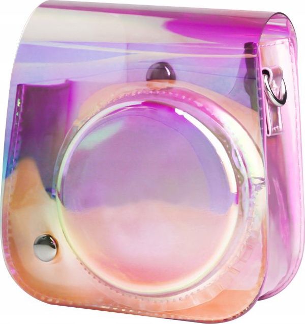 LoveInstant Θήκη Fujifilm Instax Mini 11 Rainbow - Διαφανές Προστατευτικό Κάλυμμα από Οικολογικό Δέρμα