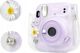 Θήκη LoveInstant Για Fujifilm Instax Mini 11 από Οικολογικό Δέρμα με Αποξηραμένα Χαμομήλια και Λουράκι