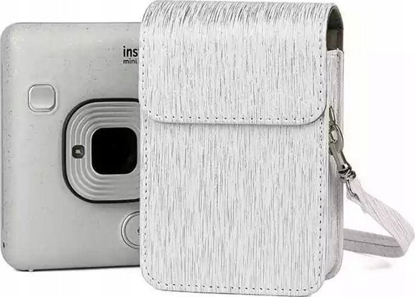 Θήκη LoveInstant για Fujifilm Instax Mini LiPlay από Οικολογικό Δέρμα - Ασημί