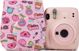 LoveInstant Θήκη Fujifilm Instax Mini 11 Από Οικολογικό Δέρμα - Ροζ/Τηγανητές Πατάτες