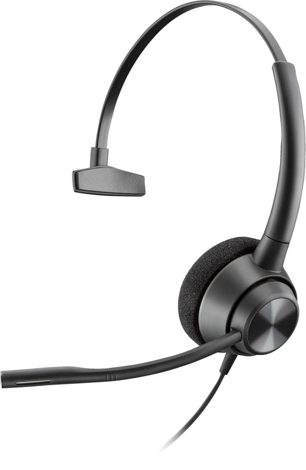 POLY EncorePro 310 Μονοφωνικό Ακουστικό με Γρήγορη Αποσύνδεση TAA Ενσύρματο, Μαύρο