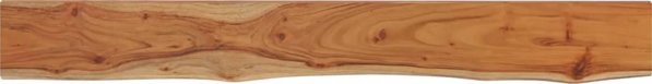 Τοίχου ράφι 180x20x3,8 cm, ξύλο ακασίας, φυσική άκρη