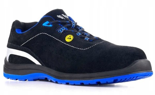 Ημιστελέχη προστατευτικά VM FOOTWEAR Rimini 2185-S1P ESD μαύρο-μπλε, μέγεθος 43