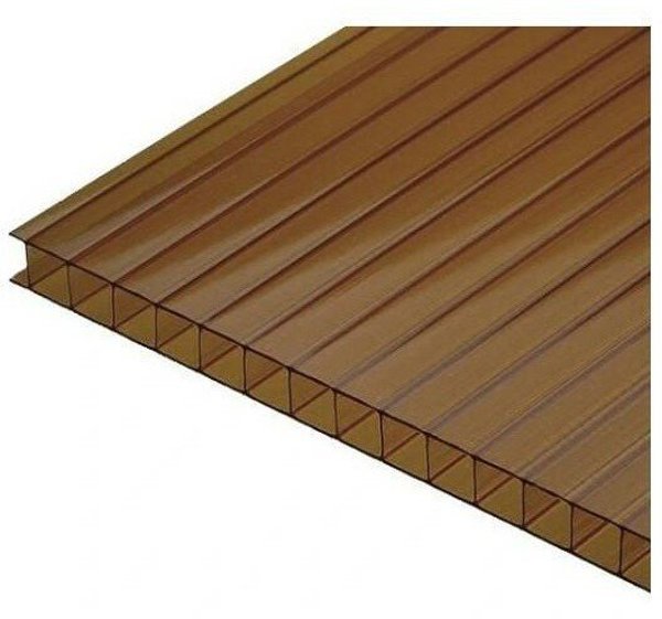 Πολυανθρακικό κυψελωτό T2x1,05m 6mm καφέ