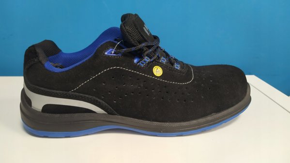 Ημιστελέχη προστατευτικά VM FOOTWEAR Rimini 2185-S1P ESD μαύρο-μπλε, μέγεθος 44