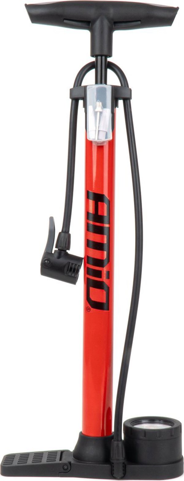 Pompka reczna metalowa z manometrem mini pu08 amio-04343