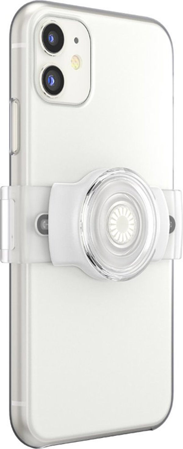 PopSockets Λαβή Κινητού PopGrip Slide Stretch 805497 Λευκή