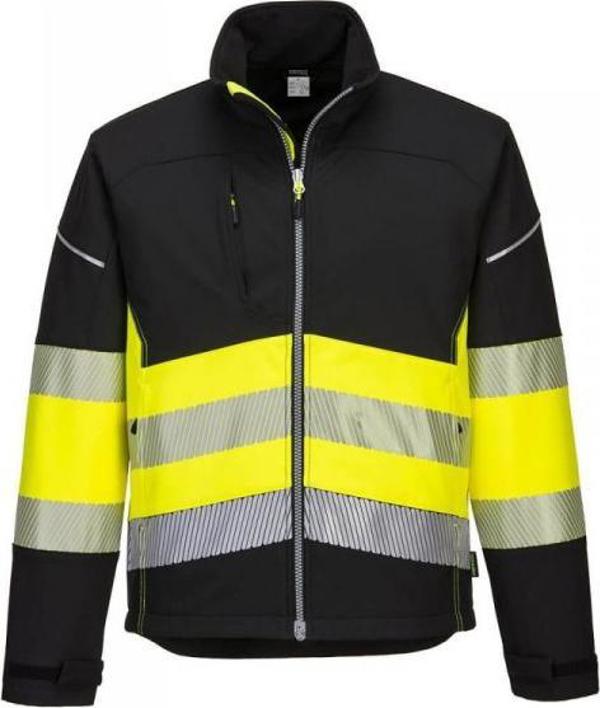 Portwest Προειδοποιητικό Μπουφάν Softshell PW375BKY Μέγεθος S