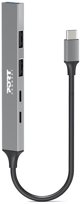 Port Designs 900163 huby i koncentratory USB Type-C 5000 Mbit/s Srebrny